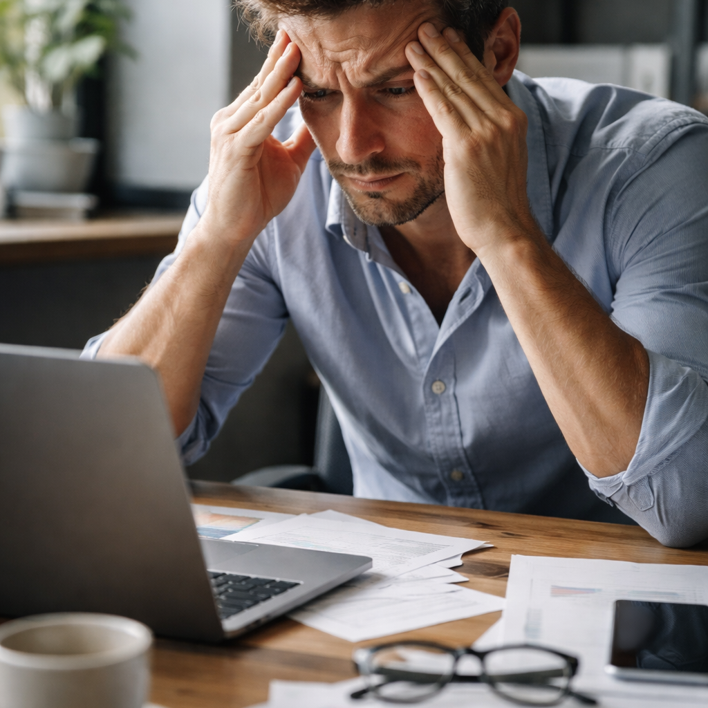 stressed person square